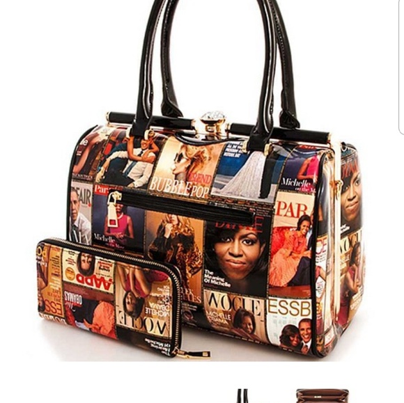👜Very Unique 2in1 Designer Magazine Satchel - Picture 4 of 6